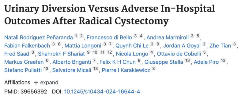 Laura Bukavina: Higher complications in ileal conduit patients versus neobladder patients